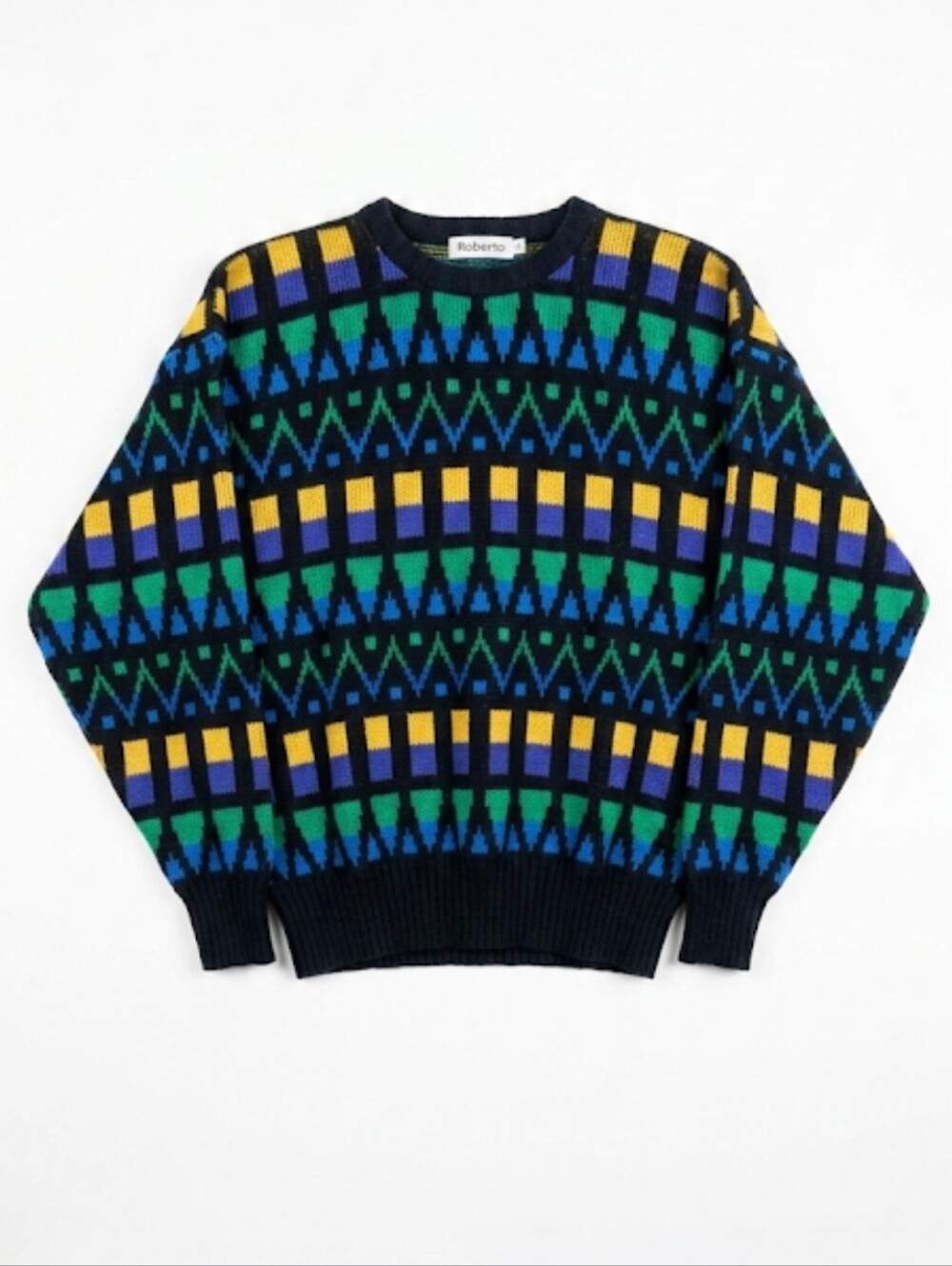 Roberto vintage colorful sweater size S